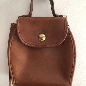 Coach-style Small Purse - Crossbody, Leather, Vintage
